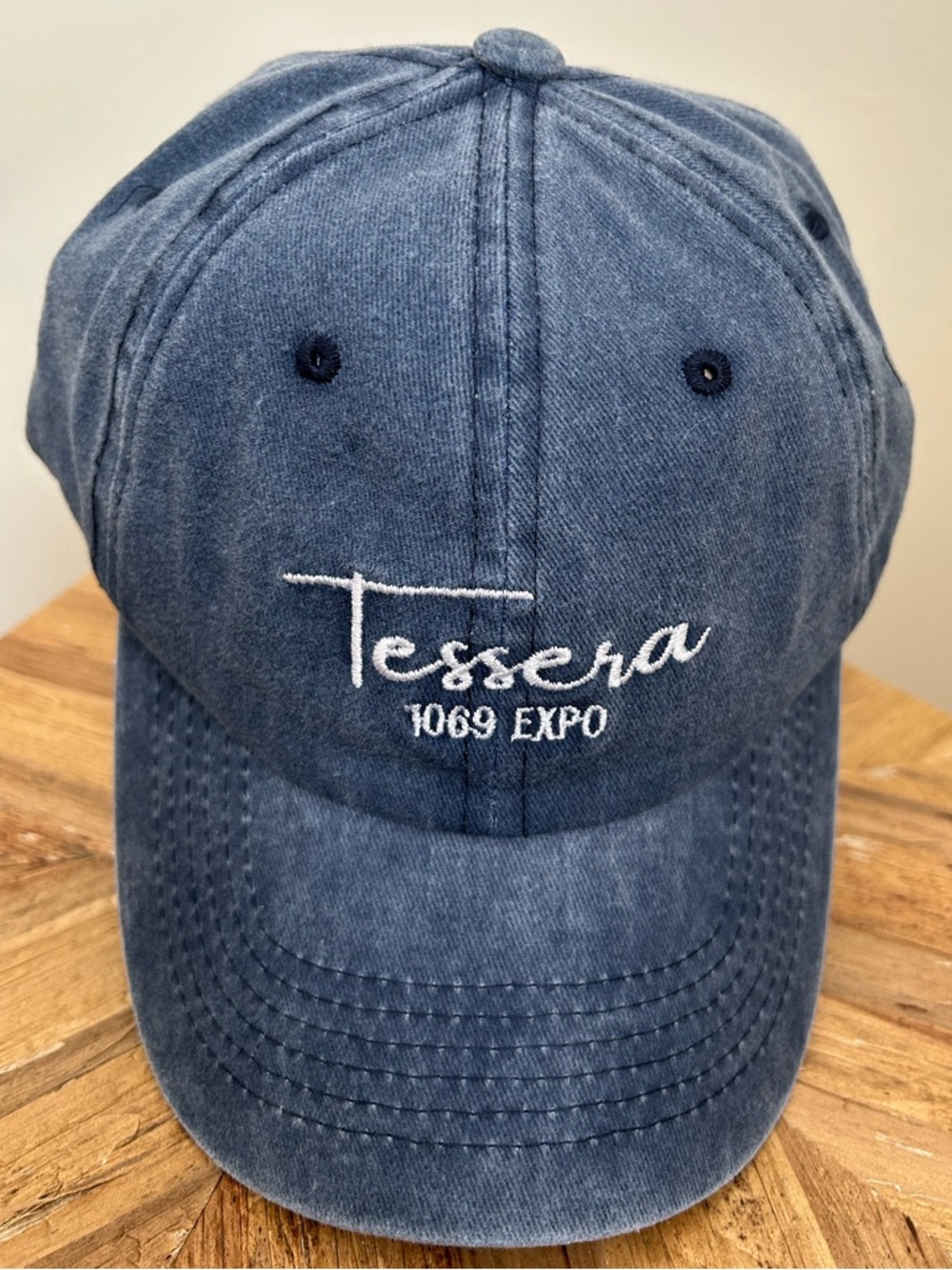1069 Expo Men's Washed Blue Baseball Cap